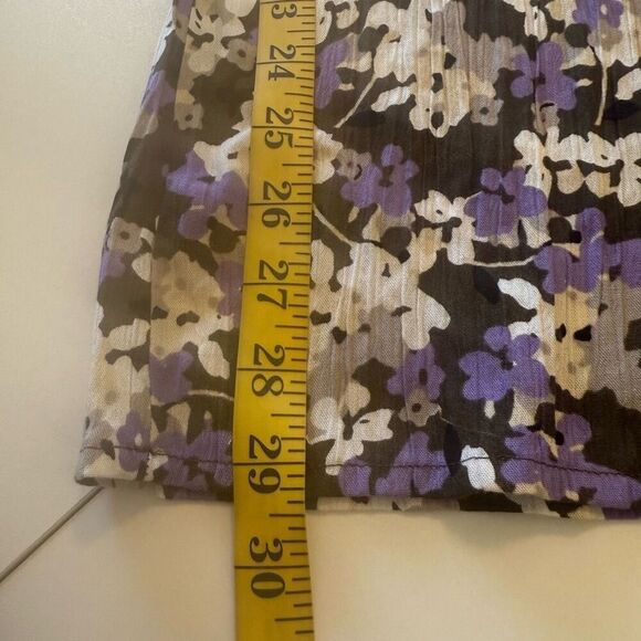 K. Jordan Lavender Floral Halter Strap Smocked Wide leg Jumpsuit Sz1X Soft Girl - Picture 14 of 15